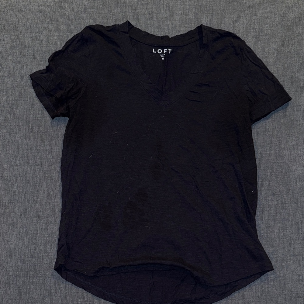 LOFT Blue V-Neck Top